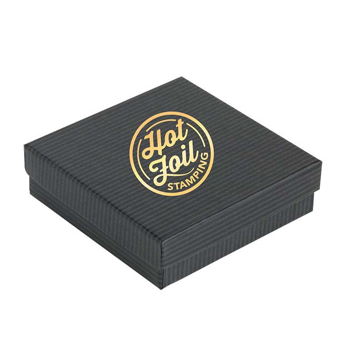 Black Pintripe Recycled-Paper Gift Box