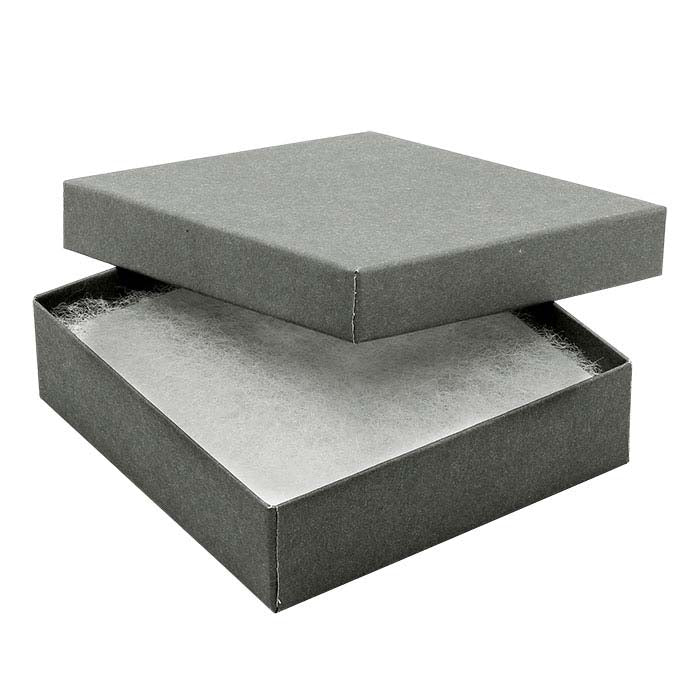 Slate Gray Paper-Covered Gift Box