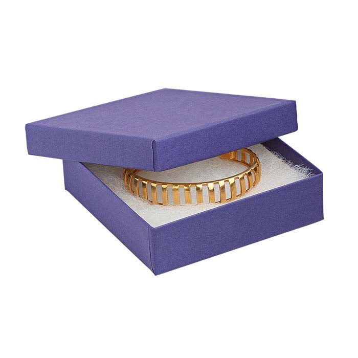 Purple Recycled-Paper Gift Box