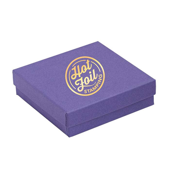Purple Recycled-Paper Gift Box