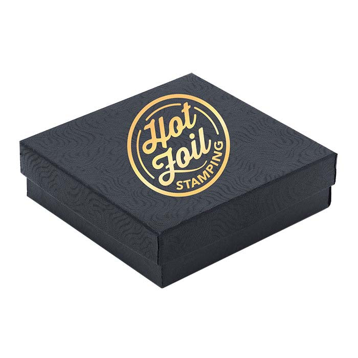 Black Swirl Recycled-Paper Gift Box