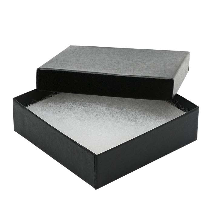 Black Satin Recycled Paper Gift Box