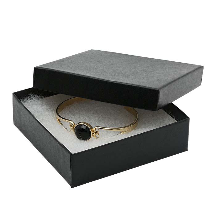Black Satin Recycled Paper Gift Box