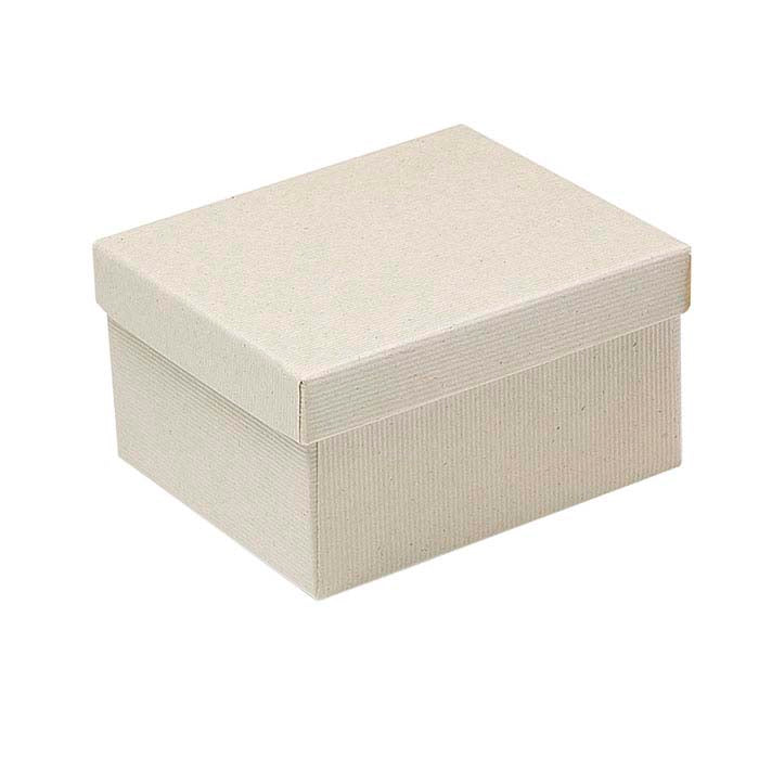 Pudełko upominkowe z papieru z recyklingu o wymiarach 88,9 mm x 88,9 mm x 50,8 mm, kolor pszeniczny