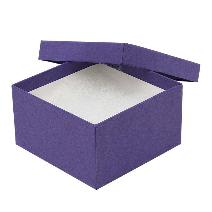 Purple Recycled-Paper Gift Box