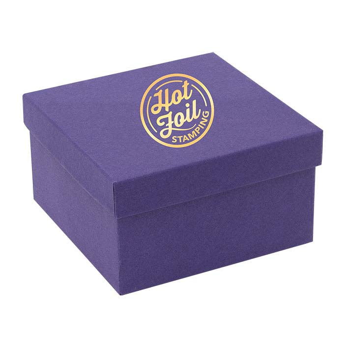 Purple Recycled-Paper Gift Box
