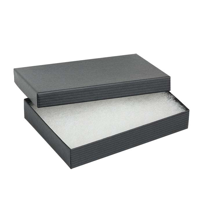 Black Pintripe Recycled-Paper Gift Box