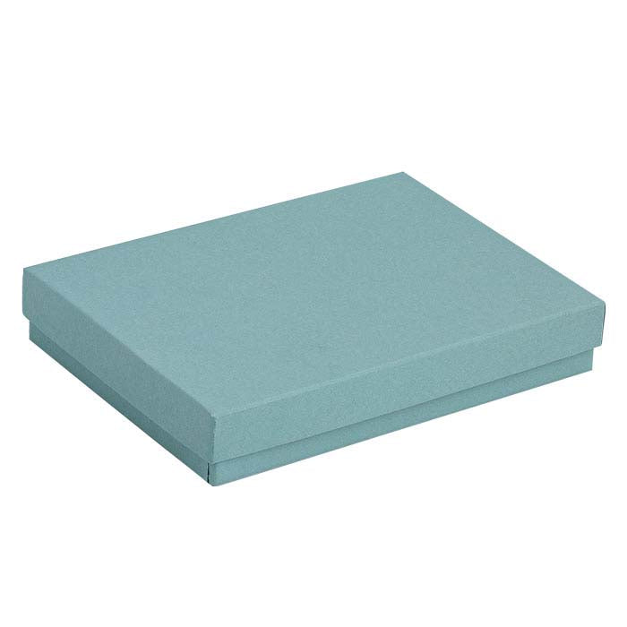 صندوق هدايا من ورق معاد تدويره Sea Foam 133.35 مم × 95.25 مم × 22.22 مم