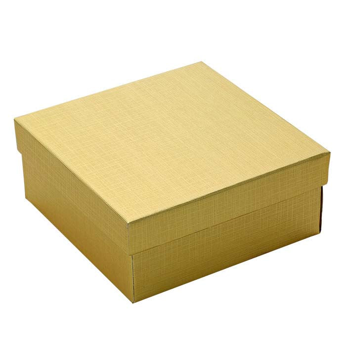 Foil Linen-Finish Recycled-Paper Gift Box