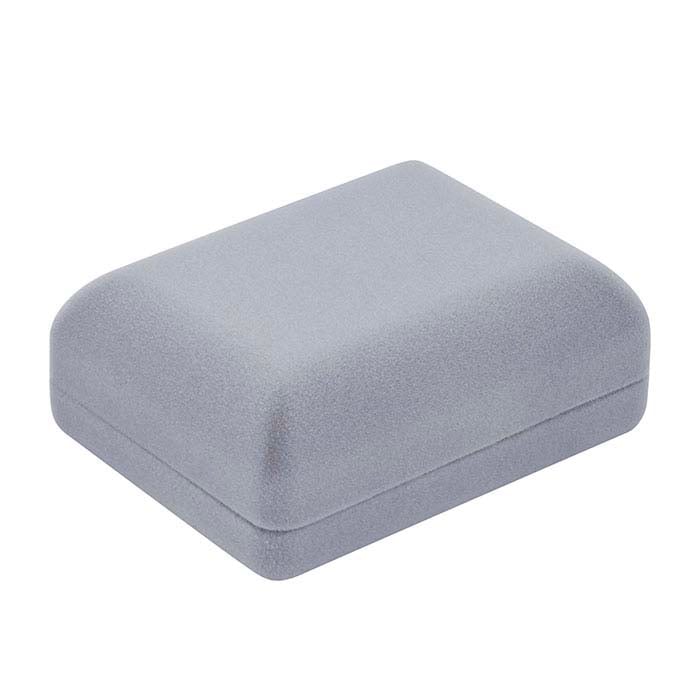 グレー フロック ベロア カフリンク ギフトボックス