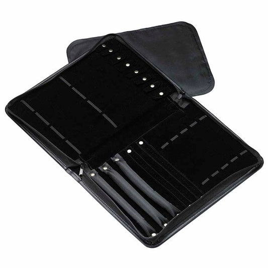 תיק תיקיית שילוב מעור מלאכותי שחור