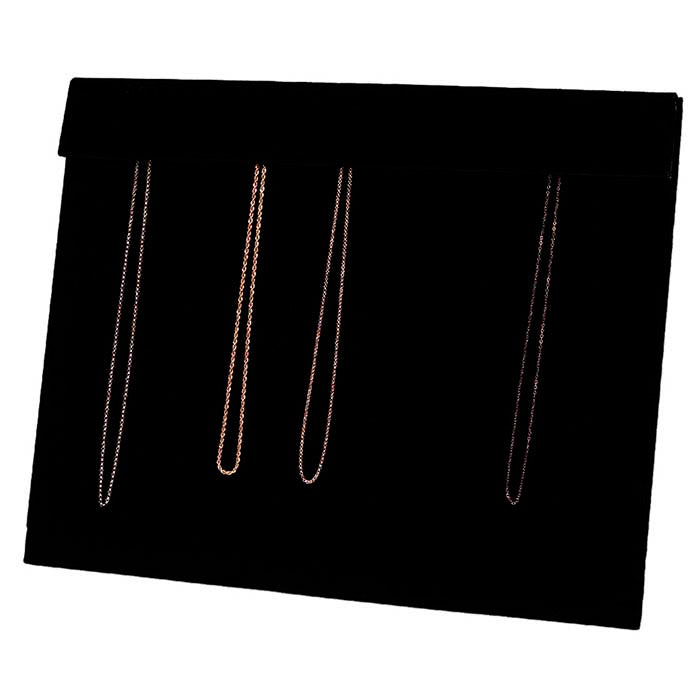Black Velvet Necklace Easel Display