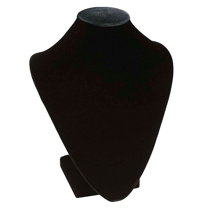Black Velvet Necklace Bust Display