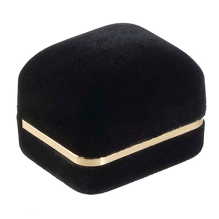 Black Soiree Velvet Ring Gift Box