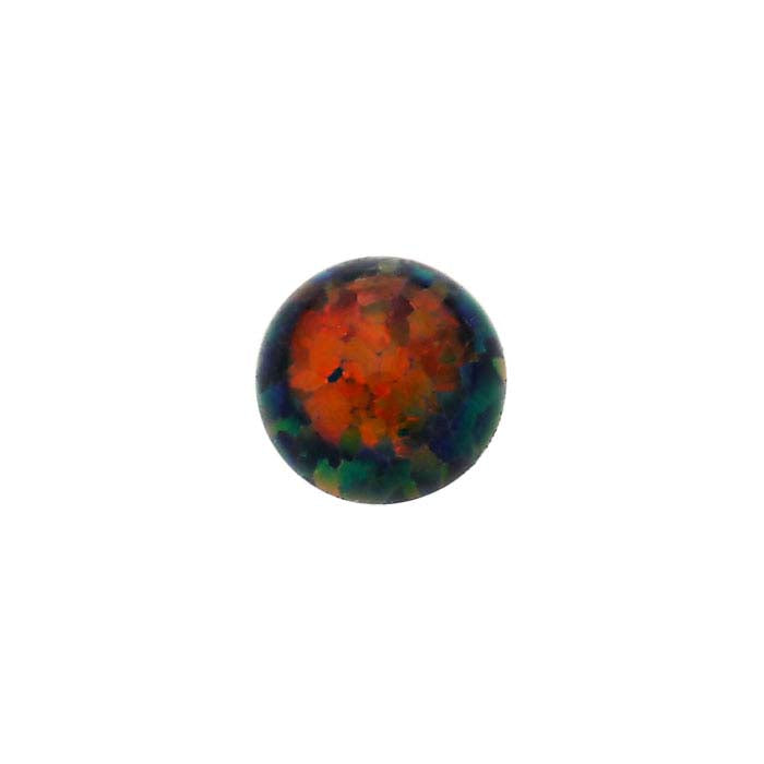 Kyocera Black Opal 3mm Round Cabochon