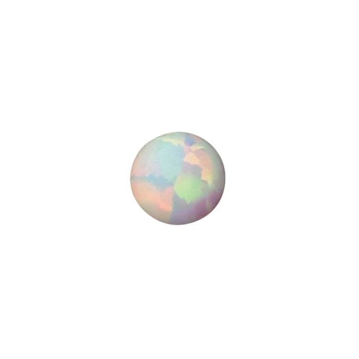 Kyocera White Opal Round Cabochon