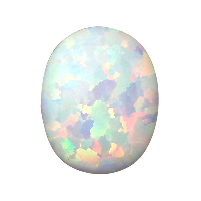 Kyocera White Opal Oval Cabochon