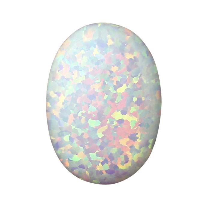 Kyocera White Opal Oval Cabochon