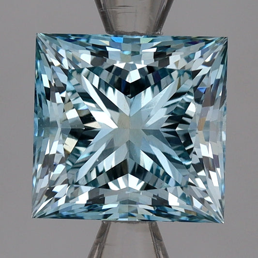Lab-Grown Diamond 3.01ct, Princess, Blue, VS1