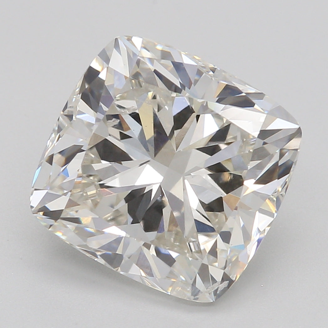 Lab-Grown Diamond 3.08ct, Cushion Mod, H, SI2