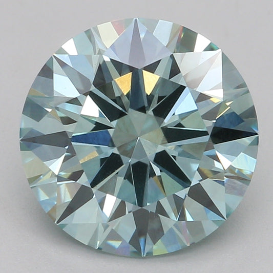 Lab-Grown Diamond 2.06ct, Round, Green, VS1