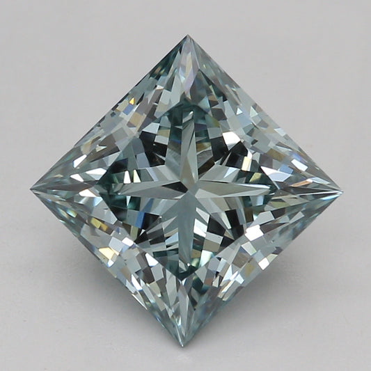Lab-Grown Diamond 1.59ct, Princess, Green, VS1