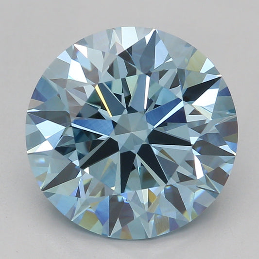 Lab-Grown Diamond 2.52ct, Round, Blue, VS1