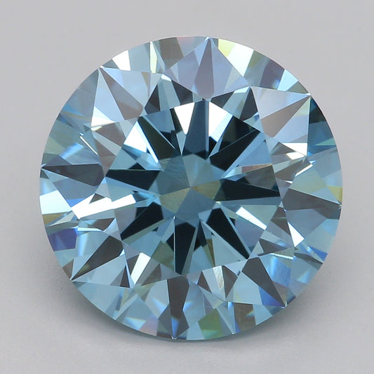 Lab-Grown Diamond 4.56ct, Round, Blue, VS1