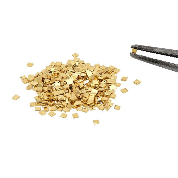 14K Plumb Yellow Gold Chip Solder