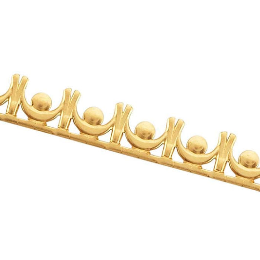 18K Yellow Gold "Swag" Gallery Wire, Hard (as rolled