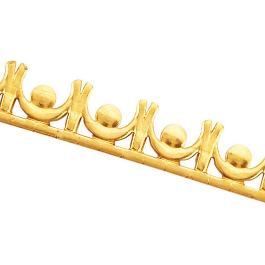 14K Yellow Gold "Swag" Gallery Wire, Hard (as rolled