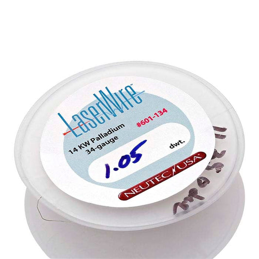 14K Palladium Weißgold Laser-Gewicht Runddraht, 0,16 mm, todweich