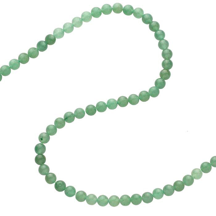 Green Aventurine Round Bead Strand