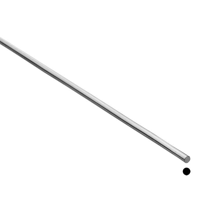 14K Palladium White Gold Round Wire, Dead-Soft