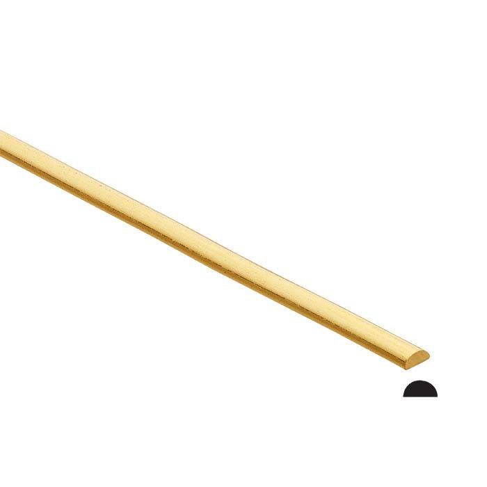 18K Yellow Gold Half-Round Wire, Dead-Soft