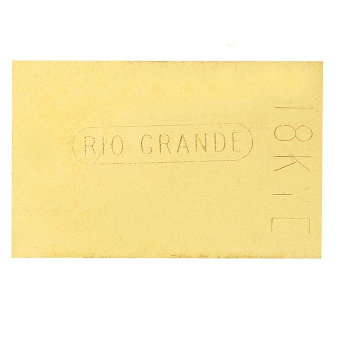 Karat Plumb Yellow Gold Sheet Solder, .