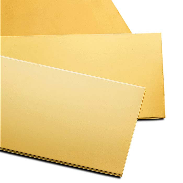 24K Yellow Gold Sheet, Hard