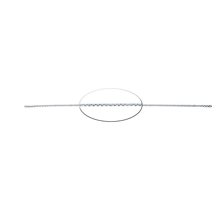 Sterling Silver Beveled Oval Cable Chain