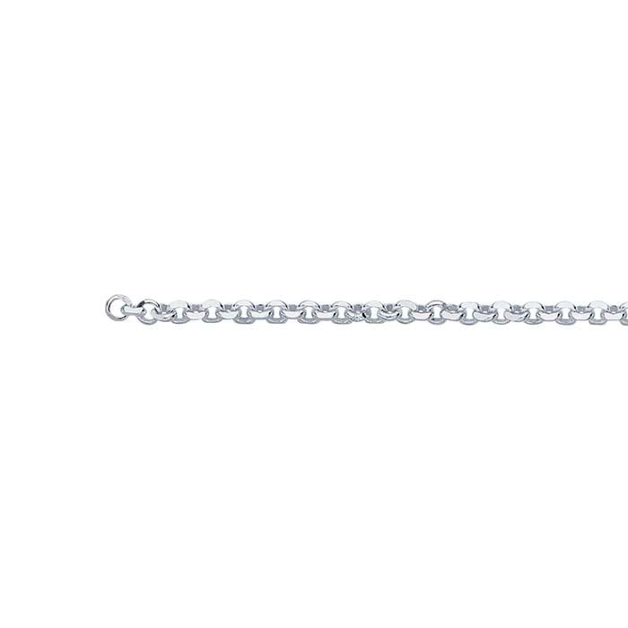 Sterling Silver Diamond-Cut Round Rolo Chain