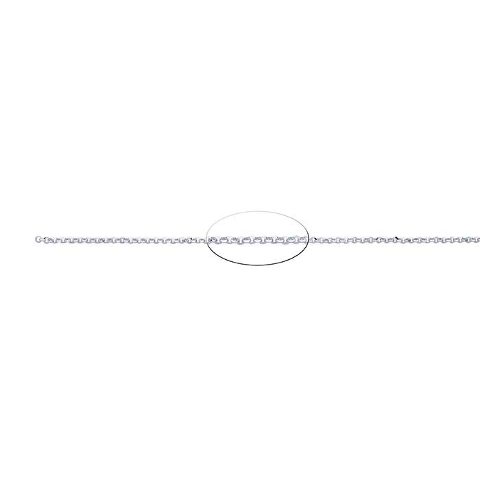 Sterling Silver Diamond-Cut Round Rolo Chain
