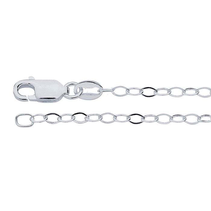 1/10 Silver-Filled Flat Cable Chain
