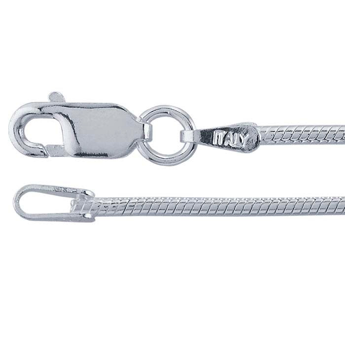 Sterling Silver Round Seamed Snake Chain