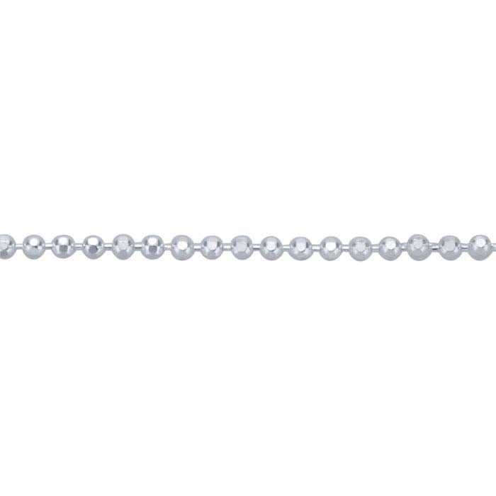 Sterling Silver Diamond-Cut Bead Chain