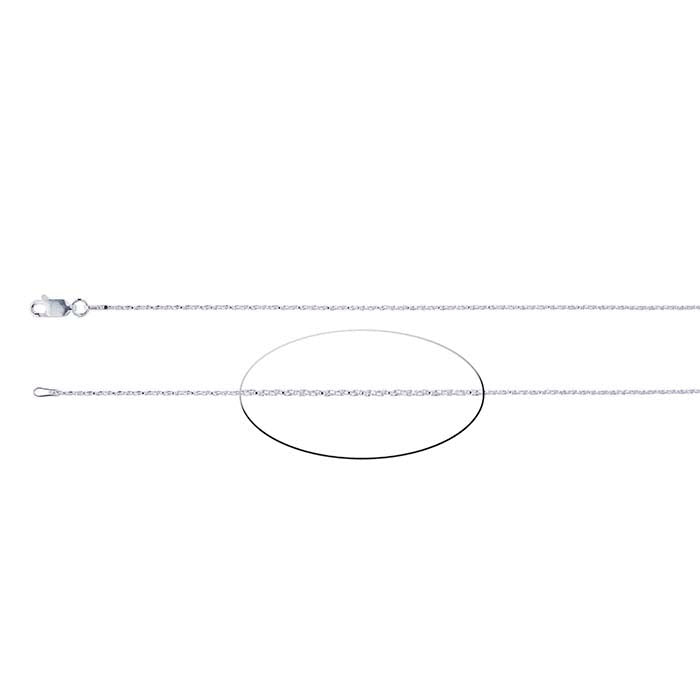 Sterling Silver Diamond-Cut Twisted Box Chain