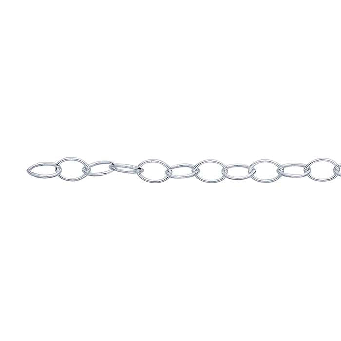 Sterling Silver Oval Cable Chain