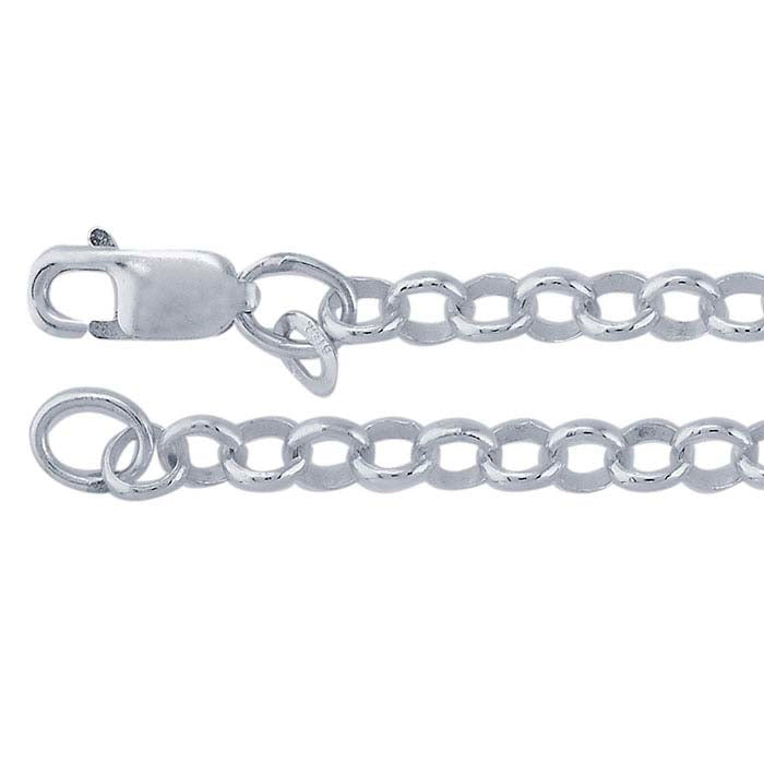Sterling Silver Round Rolo Chain