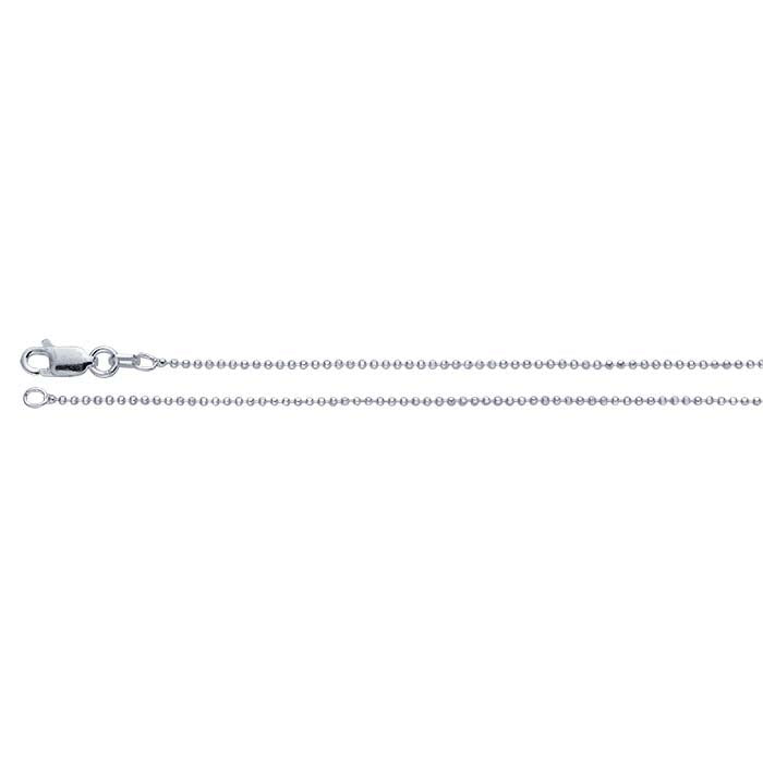 Sterling Silver Diamond-Cut Bead Chain