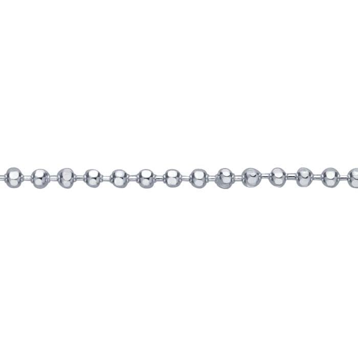 Sterling Silver Diamond-Cut Bead Chain