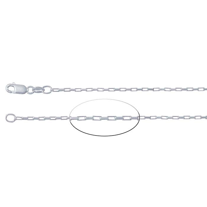 Sterling Silver Long Box Chain