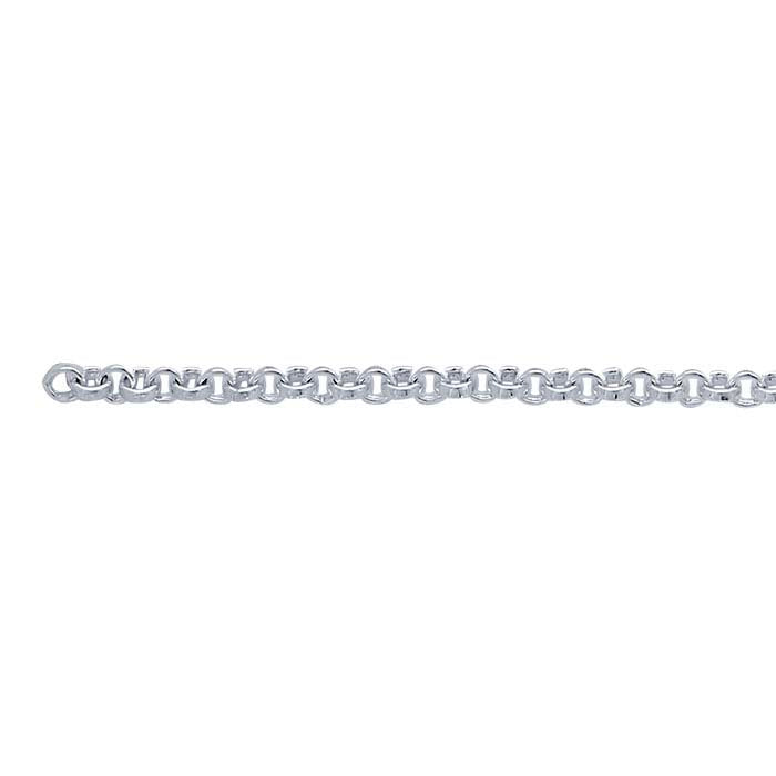 Sterling Silver Round Rolo Chain